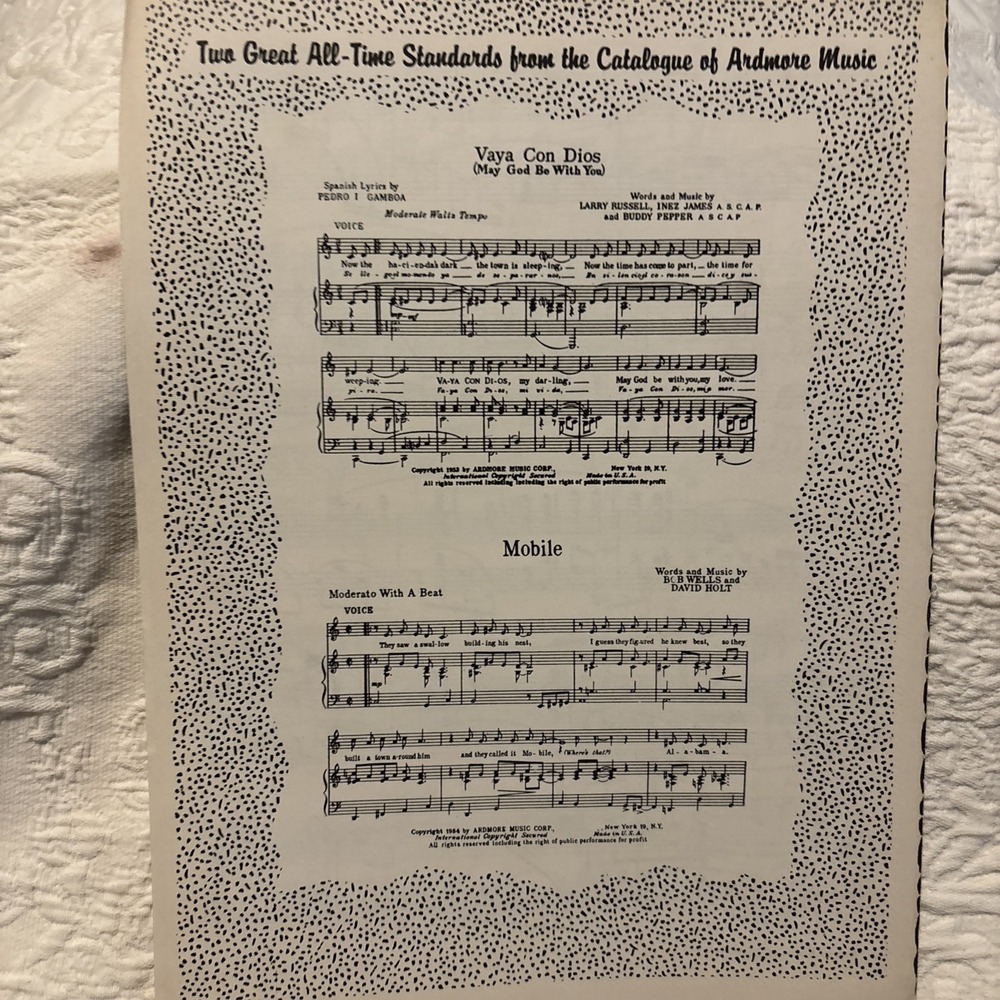 Autumn Leaves Piano Solo Sheet Music Joseph Kosma Ardmore Vintage - Picture 3 of 7